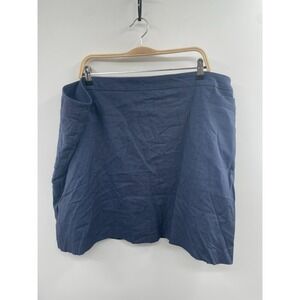 NWOT Just My Size by Hanes Mini Skirt Women's 3X‎ Blue Pull-On Stretch Summer